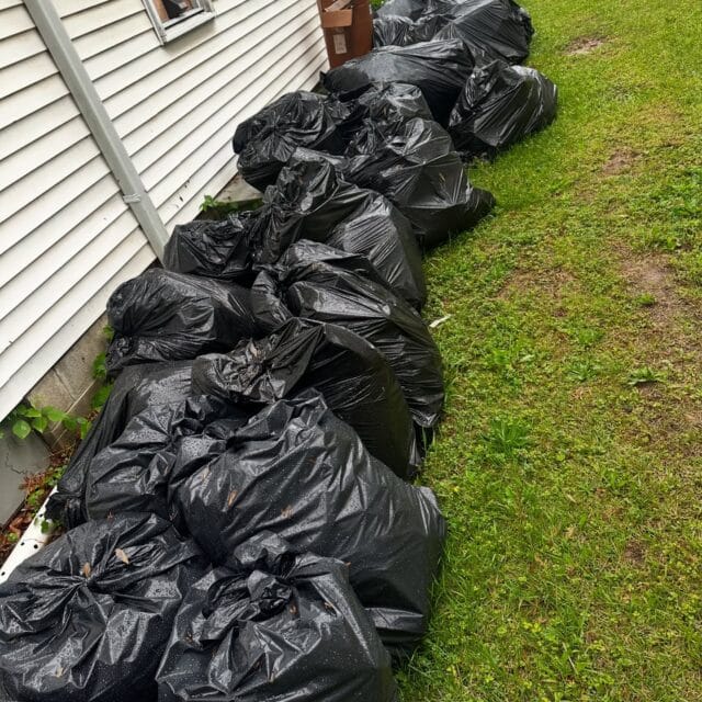 Customer had it all bagged and ready to go, we do that or where it sits. GET IT DONE! 484.546.4870
